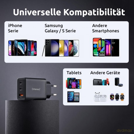 Intenso Power Adapter 1x USB-A/2x USB-C