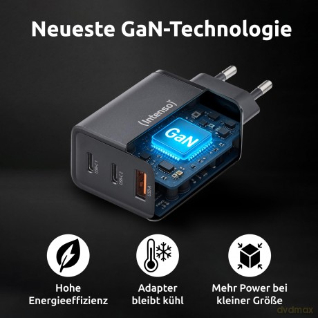 Intenso Power Adapter 1x USB-A/2x USB-C