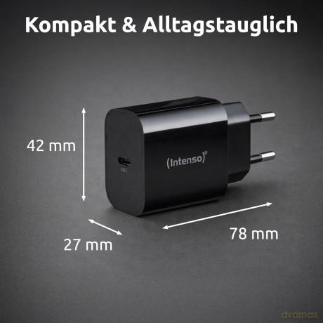 Intenso Power Adapter 1x USB-C 20W Black