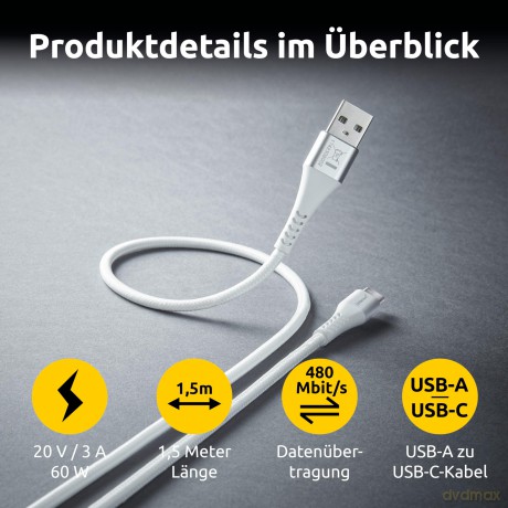 Intenso USB 2.0 A/USB C Kabel A315C 1,5