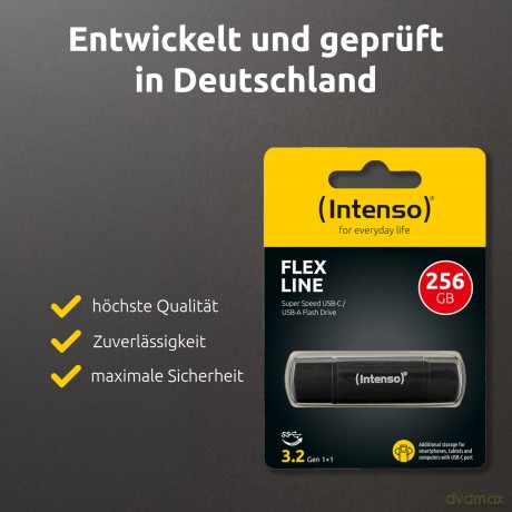 Intenso USB Stick Flex Line 256GB USB 310ZubehśrSONSTIGES540118366651.99104.02.20260789461 6976521