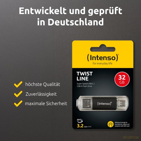 Intenso USB-Stick Twist Line anthrazit 3