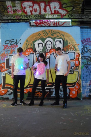 Illuminated Apparel: Interactive Glow In The Dark T-Shirt Medium