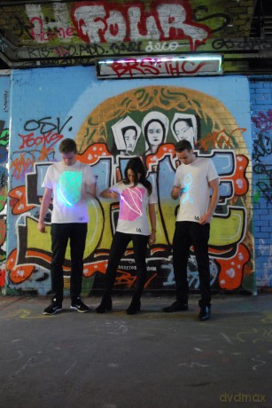 Illuminated Apparel: Interactive Glow In The Dark T-Shirt Medium