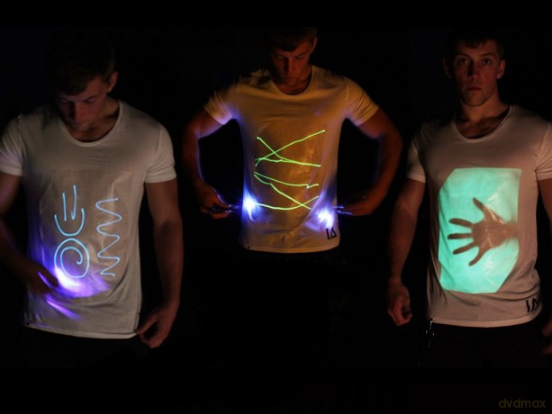 Illuminated Apparel: Interactive Glow T-Shirt Xxl