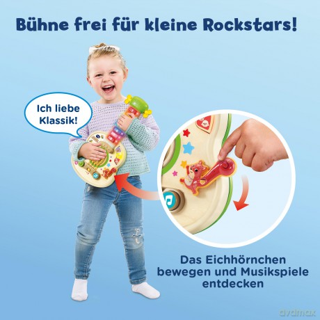 Interaktive Holz-Gitarre
