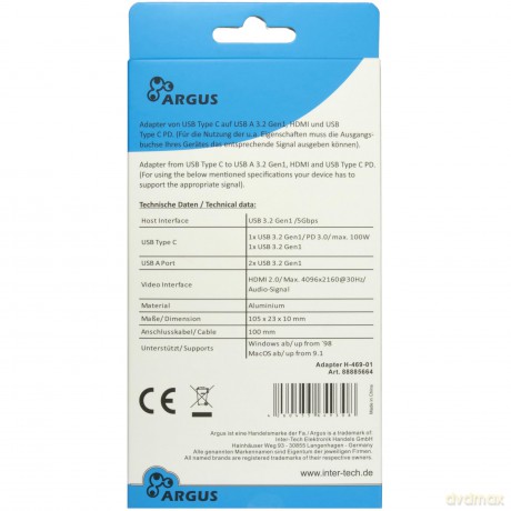 Inter-Tech Adapter Argus H-469-01 5in1 U