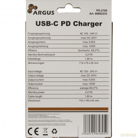 Inter-Tech Stecker-Netzteil PD-2100 100W