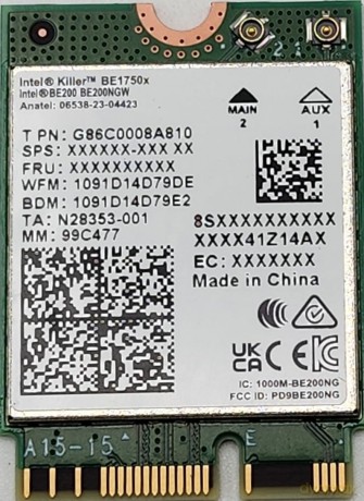 INTG INTEL Killer WI-FI 7 x BE1750 x 223