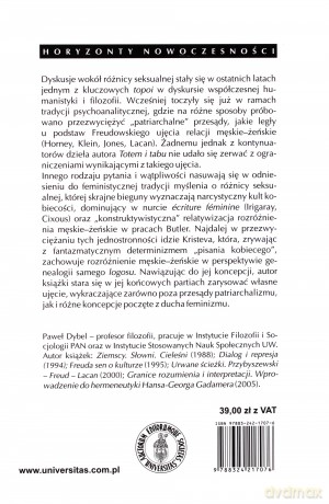 Zagadka "drugiej płci". Spory wokół różnicy seksualnej w psychoanalizie i feminizmie - Paweł Dybel [KSIĄŻKA]