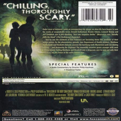 Invasion Of The Body Snatchers [DVD]