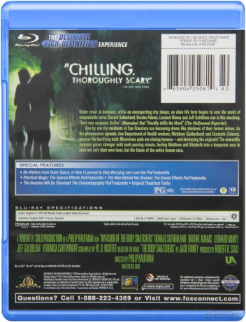 Invasion Of The Body Snatchers (1978) [Blu-Ray]