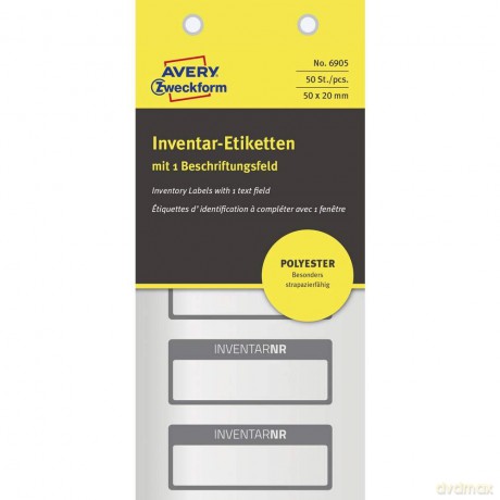 Avery Zweckform: Inventar-Etiketten 50x20mm