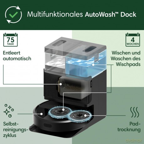 iRobot Roomba Plus 405 Combo, Schwarz