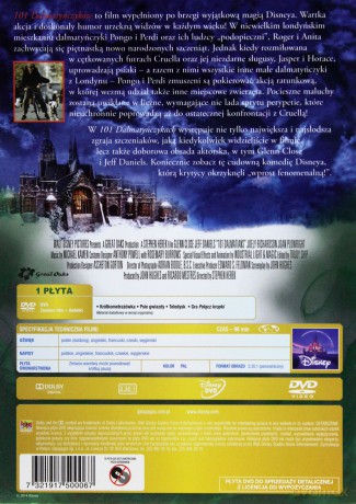 101 Dalmatyńczyków (1996) Czarne charakterki [DVD]