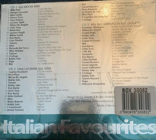 ITALIAN FAVOURITES-Bobby Solo,Dino,Domenico Modugno,Wilma De Angelis.. [3CD]