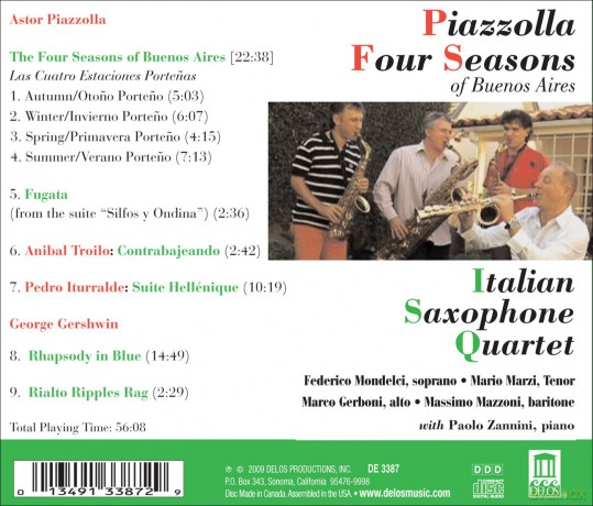 Federico Mondelci Italian Sa: Italian Saxophone Quartet Fou [CD]