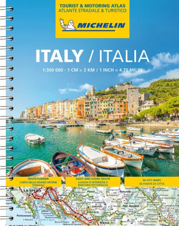 Italy Tourist and Motoring Atlas A4Spiral [KSIĄŻKA]