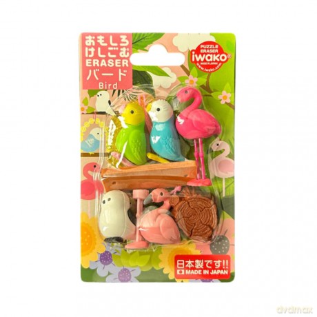 Iwako Gummen - Vogel set