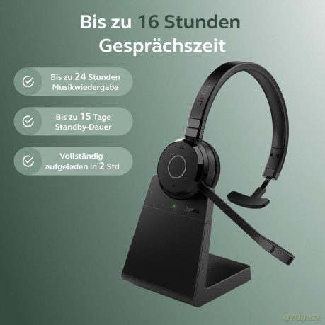 Jabra Evolve 65 TE UC Mono USB-A incl. L