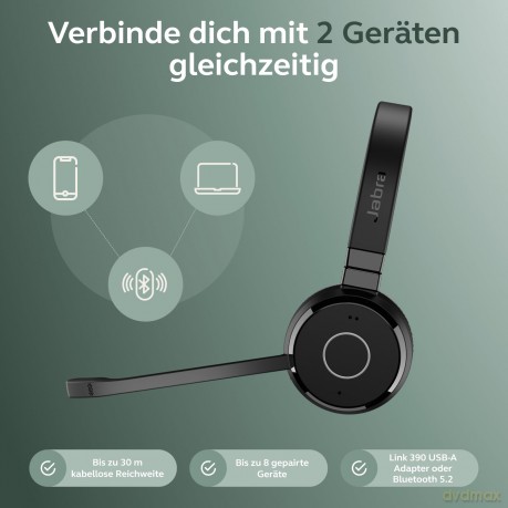 Jabra Evolve 65 TE UC Mono USB-A incl. L