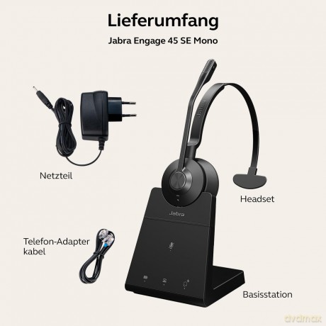 Jabra Headset Engage 45 SE Mono schnurlo