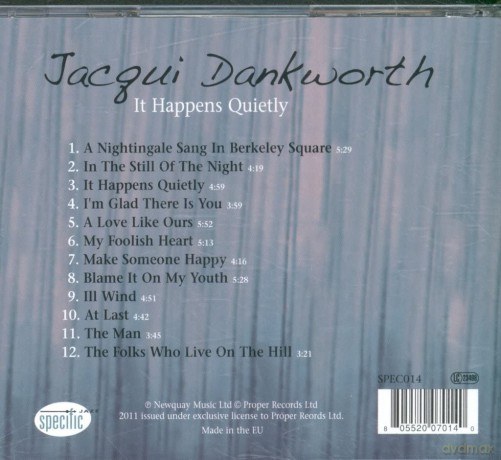 Jacqui Dankworth-It Happens Quietly: Jacqui Dankworth-It Happens Quietly [CD]