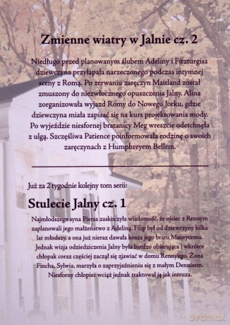 Zmienne wiatry w Jalnie. Część 2. Saga Rodu Whiteoaków. Tom 30 - Mazo De La Roche [KSIĄŻKA]