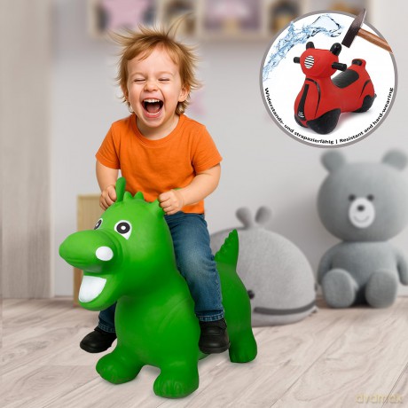 Jamara Hźpftier Drache grźn mit Pumpe