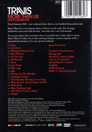 Travis: More Than Us - Live In Glasgow [DVD]