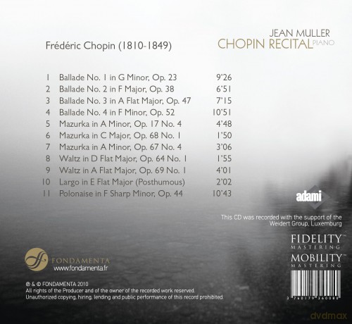 Jean Muller-Chopin Piano Recital: Jean Muller-Chopin Piano Recital [2CD]