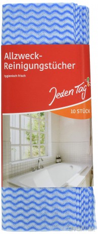 Jeden Tag hygienisch frisch Putzlappen,