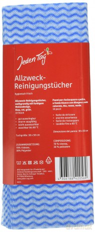 Jeden Tag hygienisch frisch Putzlappen,