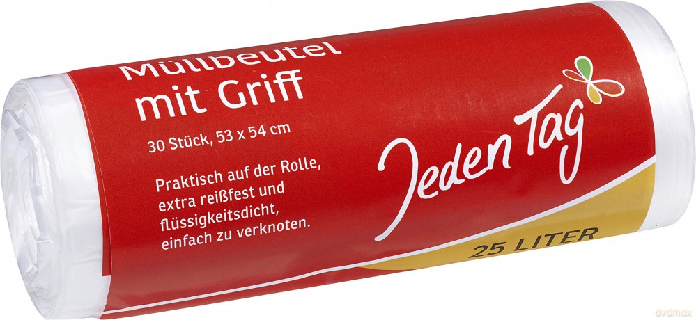 Jeden Tag Mźllbeutel 25,0 l transparent,