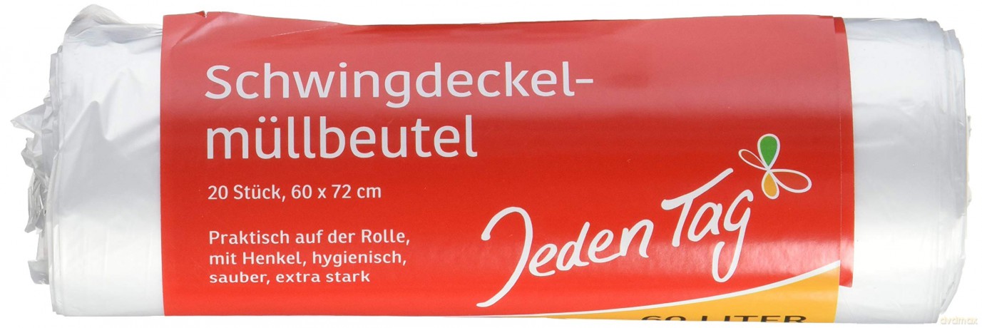 Jeden Tag Mźllbeutel 50,0 l transparent,