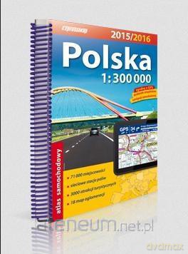 Atlas Samochodowy 1:300 000 Polska 2015/2016