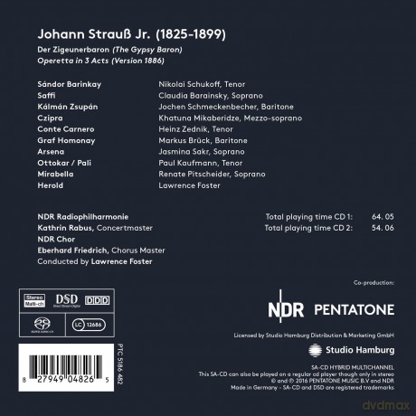 Ndr Radiophilharmonie Ndr C: Johann Strauss Jr. Der Zigeun [2SACD]