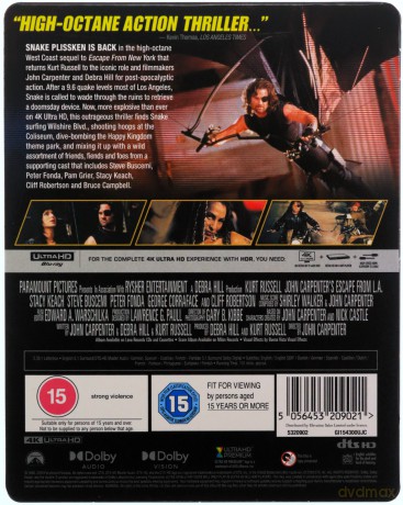 John Carpenters Escape From L.A (Ucieczka z Los Angeles) (steelbook) [Blu-Ray 4K]
