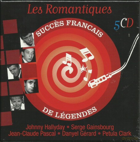 Les Romantiques - Succes FranAis De Legendes: Johnny Hallyday - Serge Gainsbourg - Jean-Claude Pascal - Danyel Gerard - Petula Clark [5CD]