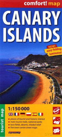 Comfort! map Canary Islands 1:150 000 laminat