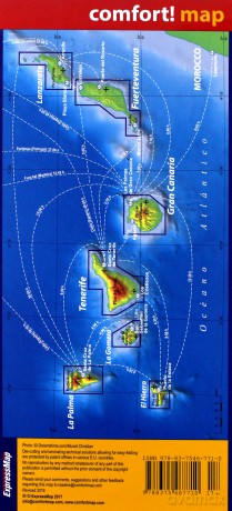 Comfort! map Canary Islands 1:150 000 laminat
