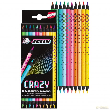 Jolly: JOLLY Crazy Buntstifte farbsortiert, 10