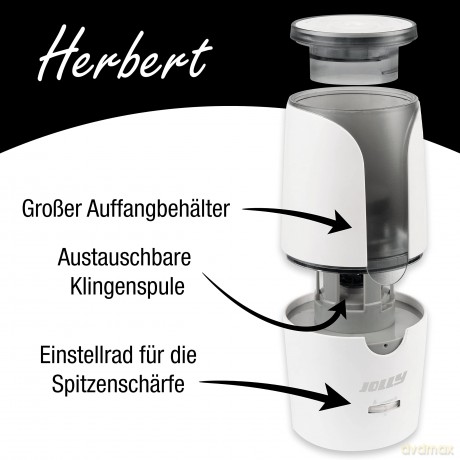 Jolly: JOLLY elektrischer Anspitzer Herbert wei