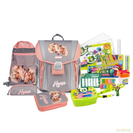 Jolly: JOLLY Schulranzen-Set Classic Horse Kuns