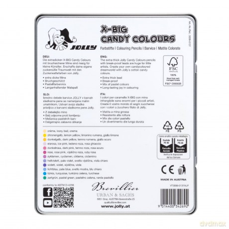 Jolly: JOLLY X-BIG CANDYCOLOURS Buntstifte farb