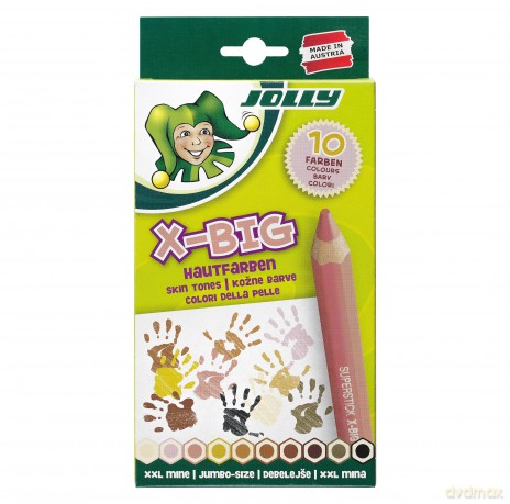 Jolly: JOLLY X-BIG Hautfarben Buntstifte farbso