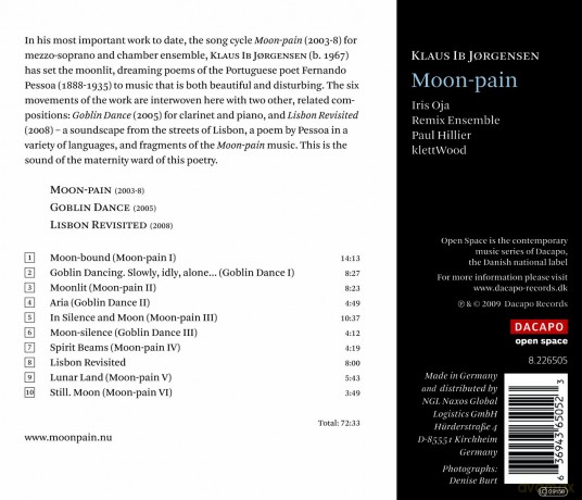 Remix Ensembleojahillier: Jorgensen Moonpain [CD]