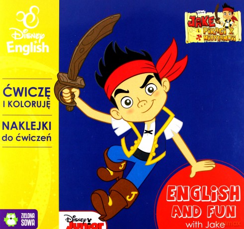 Ćwiczę i koloruję z Jakiem - Disney English [KSIĄŻKA]