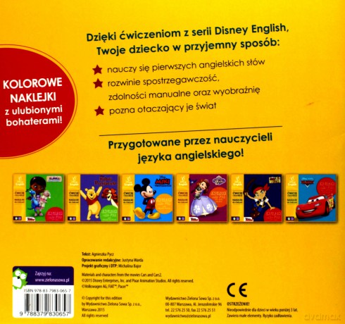 Ćwiczę i koloruję z Zygzakiem - Disney English [KSIĄŻKA]