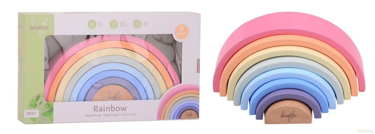 Joueco Houten Regenboog 8dlg.